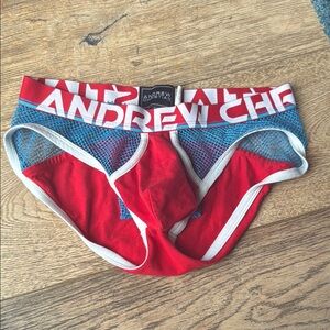 Andrew Christian Red Mesh Briefs